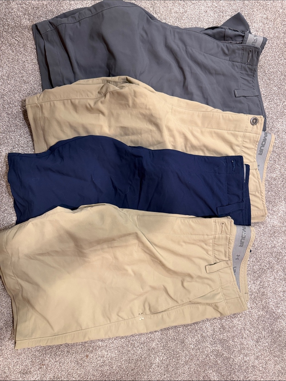 Under Armour Men's Chino Shorts in Navy, Tan, Gray